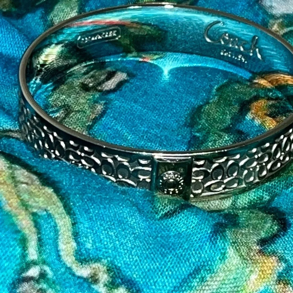 Coach Silver tone Bangle, Small - Picture 2 of 8